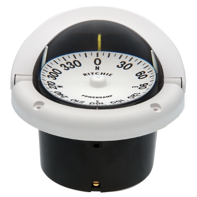 Compás Ritchie HF-742W Helmsman - Montaje Empotrado - Blanco